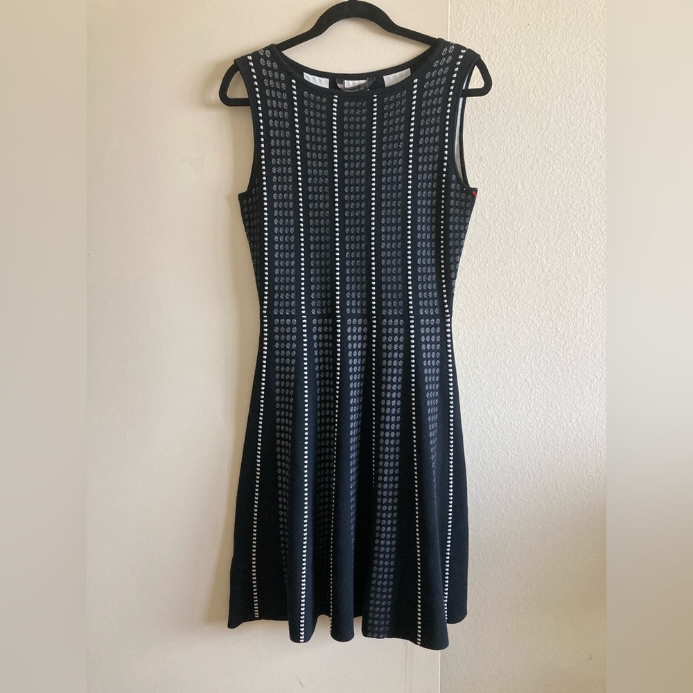 BCBGMAXAZRIA Victoria A Line Elegant Black Sleeveless Dress | NWT - Picture 5 of 9